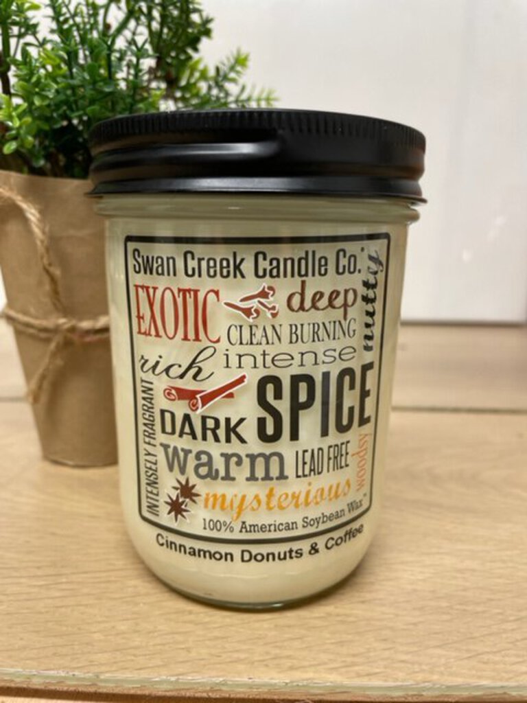 Cinnamon Donuts & Coffee Swan Creek Candle Pantry Jar Cait's Emporium