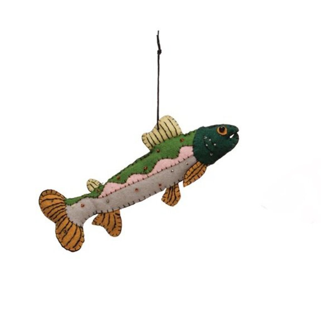 Wool Felt Fish Ornament, Green – Cait's Emporium